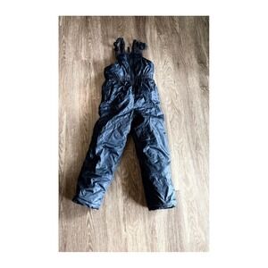 iXtreme Kids Snow Bibs Navy Blue Insulated Size 7 Winter Overalls Patterned